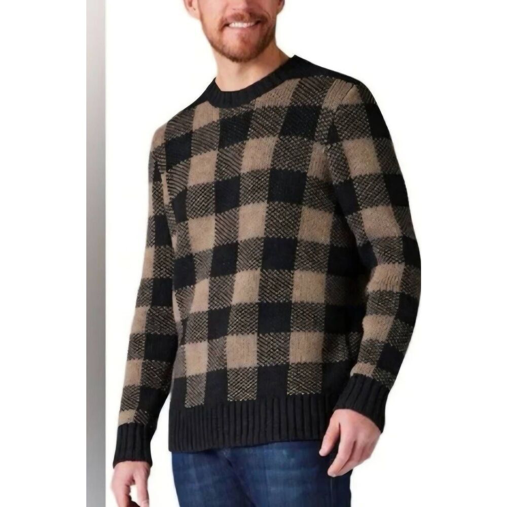 NWT Smartwool Men's Cozy Lodge Buff Check Sweater sz Small